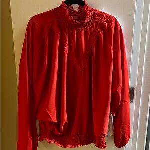 Elegant Red Women's Top